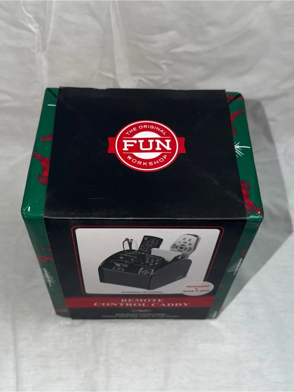 The Original Fun Workshop Remote Control Caddy NIB 360° Swivel Organizer